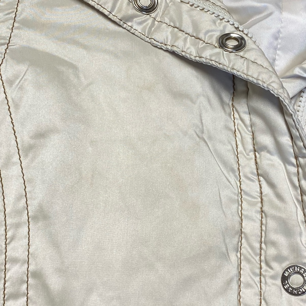 Michael Kors Down Coat Ivory Sz S - Picture 3 of 10